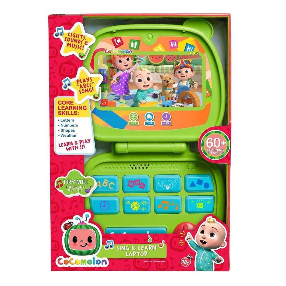 CoComelon Sing‎ & Learn Laptop Toy JJ Lights Sounds ABCs Song 18m+ New